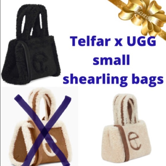 End of the year Sale❗️FIRM❗️UGG x TELFAR small shopper- Black & creme left! - Picture 1 of 12